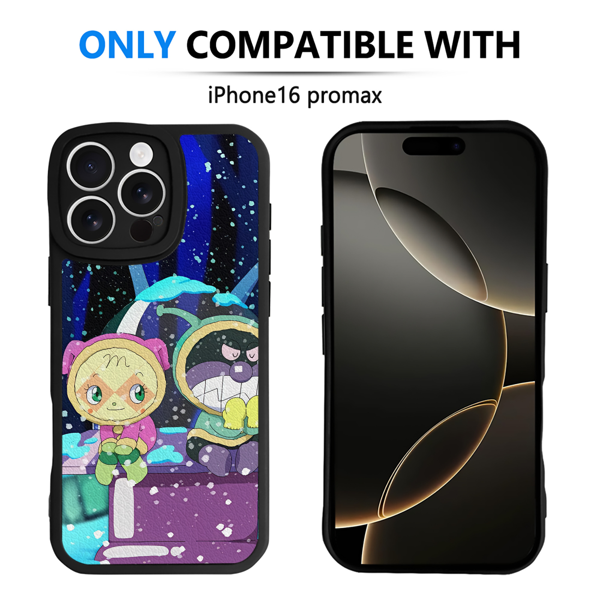 （画像用） アンパンマン Anpanman 【iPhone 16シリーズ対応】シリコンスマホケース（レザー調） 材質：シリコン